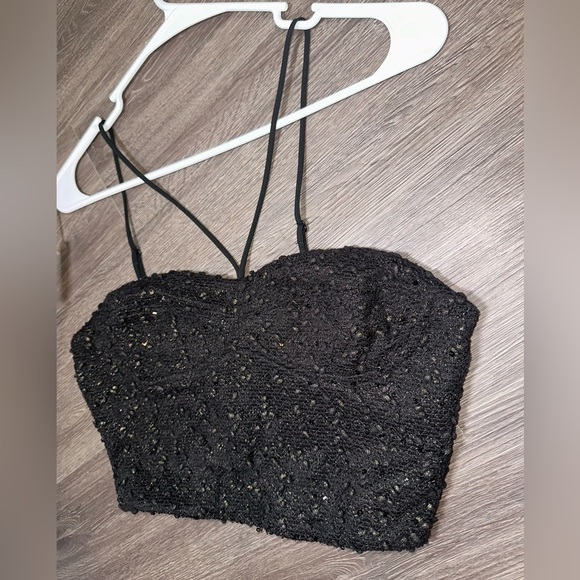 Dress The Population Sequined Crop Top NWOT - Picture 1 of 7